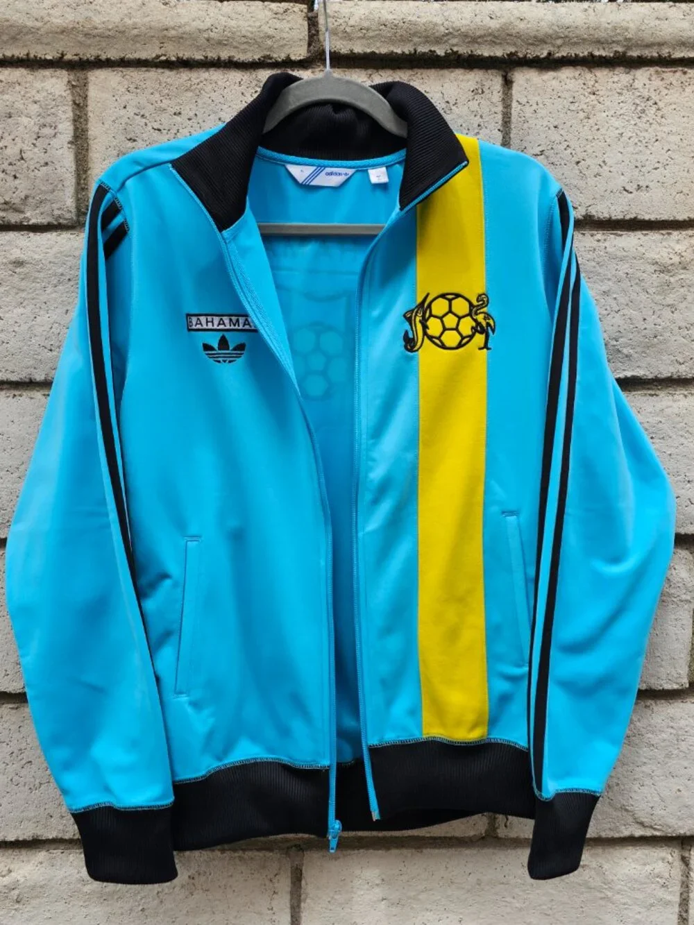 Adidas Originals Track Jacket Mens X-Large Blue Bahamas Soccer Full Zip Top 2007